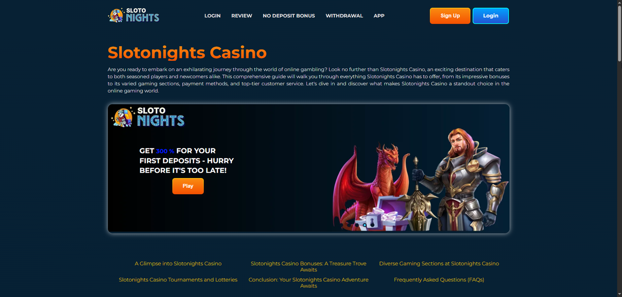 Slotonights Casino – Oficiali Apžvalga 2026 Casino